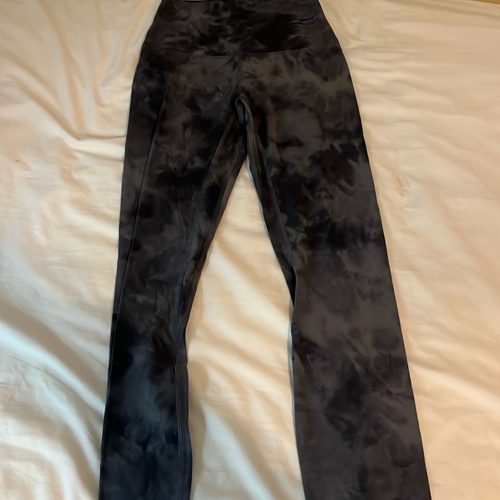 Lululemon Align Dark Grey Tie-Dye High Rise Pant 28”